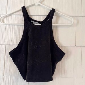 Distressed/ Burnt orange detail Crop Top